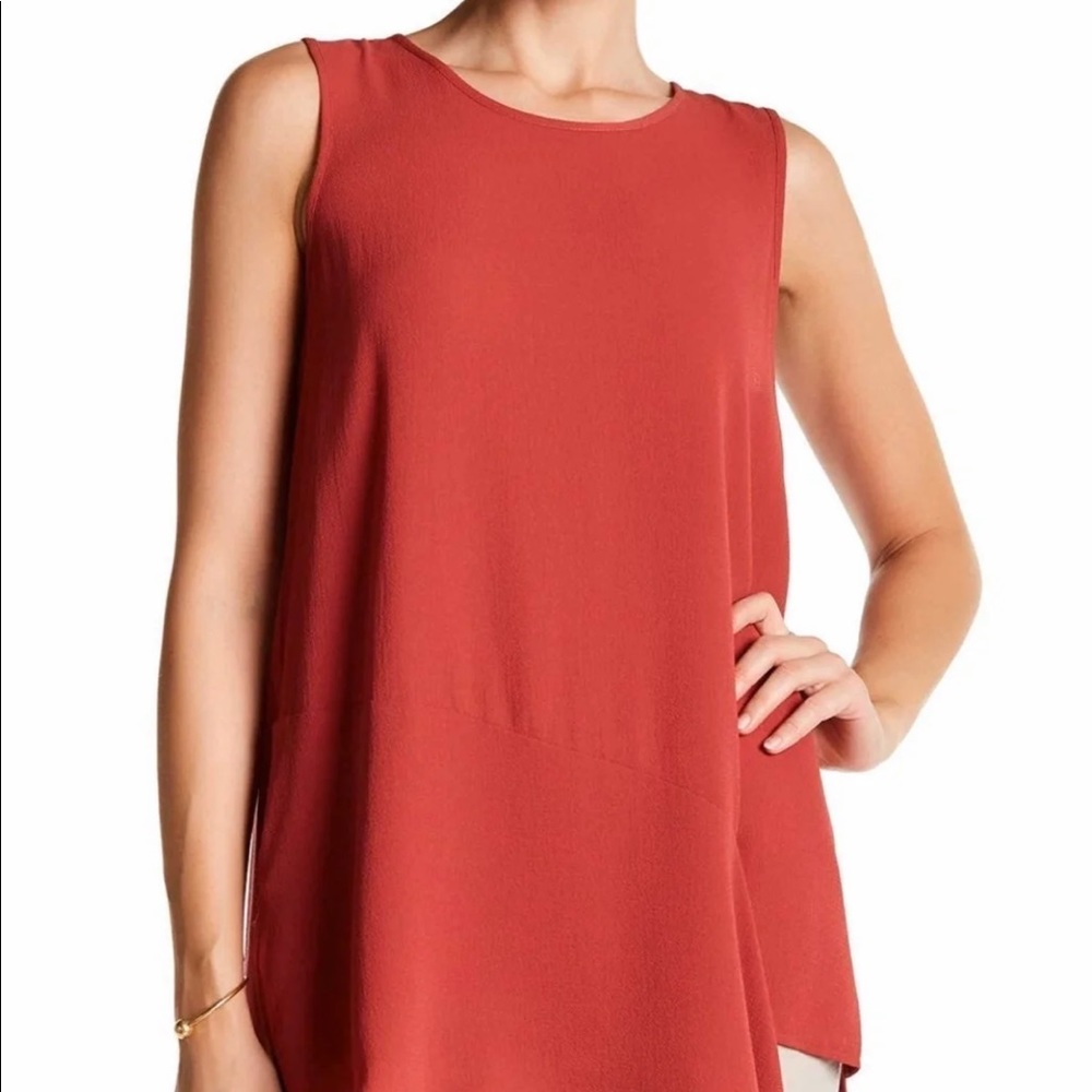 Vince Camuto women asymmetrical blouse NEW